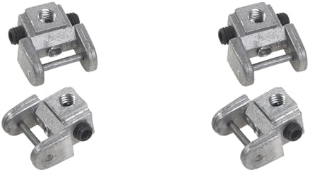Remingtape 4 Pièces Supports de Lames de Scie à Chantourner Kits de Conversion Adaptateur Sans Broche Supports de Lame Supérieur/Inférieur en Métal