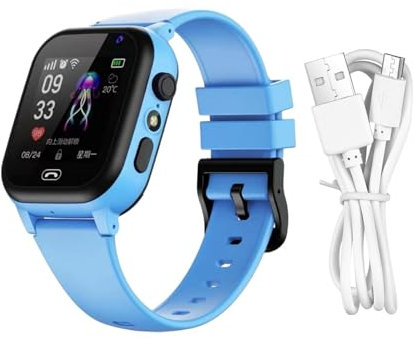 LDCBFTR Kids Smart Watch - Kids Fitness Tracker, Music Camera Smart Gadget, Heart Rate Sleep Monitor, GPS Posizionando Smart Watch per ragazzi e ragazze WFJ