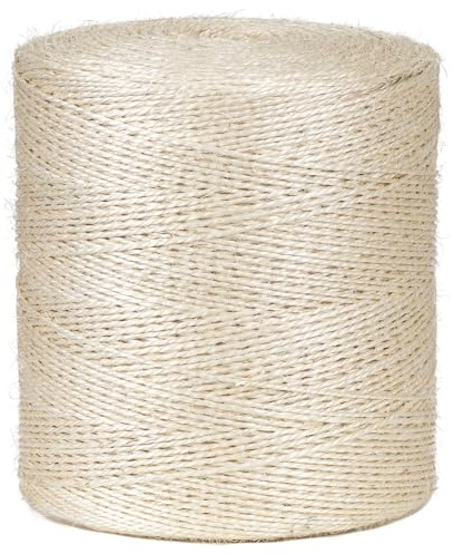 La Cordeline - Ficelle Sisal Naturelle 2,5 mm 2700 m | Bobine 9 kg – Longueurs Extra-Longues | Corde Naturelle Résistante pour Jardin, Bricolage, Emballage, DIY, Décoration