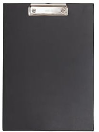 MAUL Klemmbrett A4 | Magnetisches Klemmbrett | Eingearbeitete Neodym Magnete extra stark auf der Rückseite | Befestigung an Flipchart, Whiteboard und Magnettafel | Schwarz