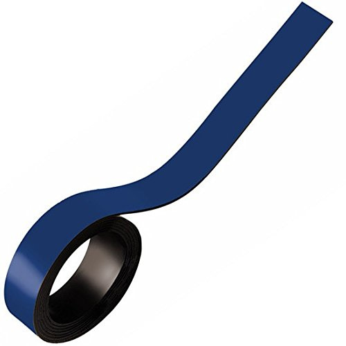 Magnetband Kennzeichnungsband farbig, Breite 15mm - 5m Rolle - Magnetstreifen - Zum Beschriften und Markieren, von Lager, Werkstatt, für Whiteboards, Flipcharts, Präsentationen, Farbe:blau