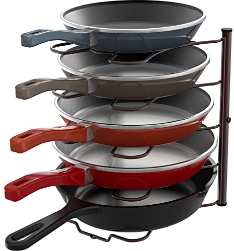 Simple Houseware Schrank, Speisekammer, Topf- und Pfannen-Organizer, Bronze