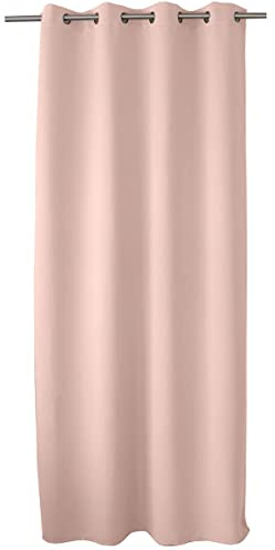 Enjoy Home 2010VR140240 Vorhang Blickdicht mit 8 Ösen Polyester, Altrosa, 240 x 140 cm