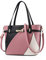 NICOLE & DORIS Sac à Main Femme Sac Bandoulière Femme Cabas Sacs portés épaule PU Cuir avec bandoulière Ajustable Rose