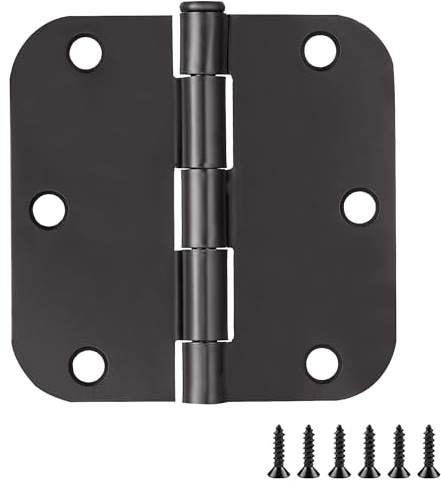 Design House Interior Door Hinge, 3.5, Matte Black