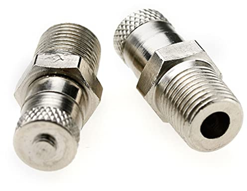 eMagTech 2pcs 1/8 BSP Schrader Valve Reservoir Compresseur de Roue 25mm 500 PSI 35 Bar Remplacement