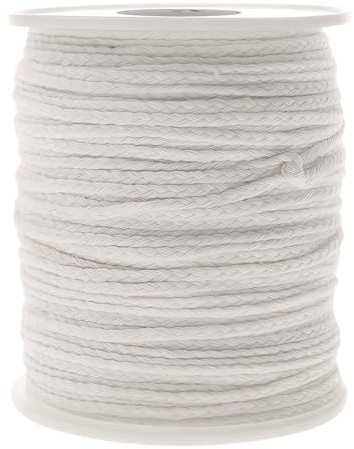 Kerzendochte, 100 % natürliche Baumwolle, Rolle 60 m, Schnurspulen, Zopf, Kerzen, nicht rauchende Kerzendochte für Kerzenherstellung, Zubehör, DIY (1 Rolle 70 m Baumwolldraht), Muttertags- und