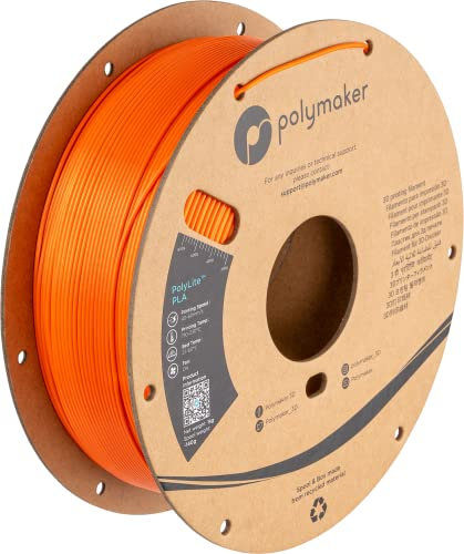 Polymaker PolyLite PLA - 1.75mm - 1kg - Silk Orange