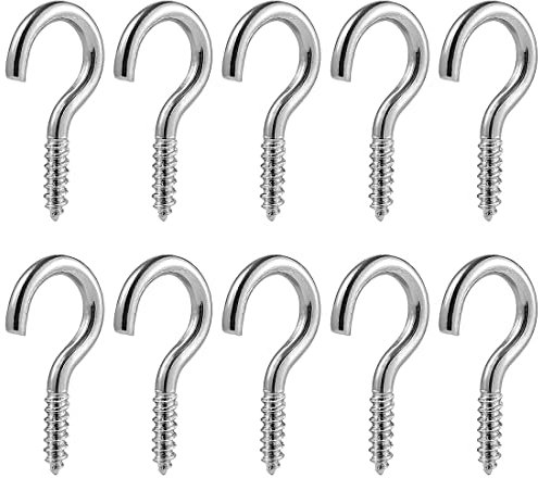 10 pezzi Ganci a Vite Golfari, in Metallo Viti a Gancio,di Ganci a Soffitto Ganci a Vite Multiuso, per Mobili Artigianali in Legno,appendere l'armadio da cucina in legno