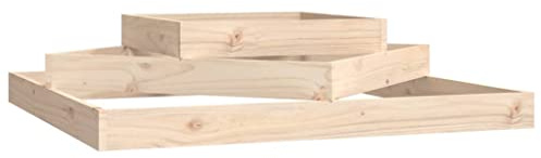 vidaXL Planter 112x112x27 cm Solid Wood Pine