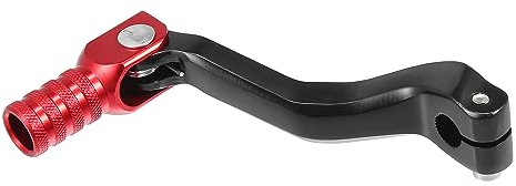 A ABSOPRO Moto Pignon Levier Vitesses Levier, Universel Aluminium Alliage Rouge Noir