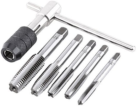 Juego De 6 Unids/set De Tornillos Con Llave De Grifo, Llave De Rosca En Forma De T, Kit De Herramientas De Mano Para Roscar, Herramientas Manuales De Bricolaje, Gadgets, Regalos Para Hombres