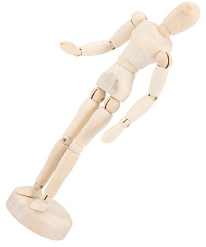 STOBOK Hölzernes Schaufensterpuppenmodell Beweglicher Mensch Zum Zeichnen Hölzernes Gelenkmodell Für Künstler Und Heimdekoration Leicht Und Langlebig