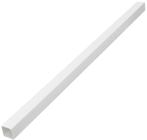 vidaXL Installationsrohre, Installationsrohr mit Löchern, Kabelrohr für dünnere Kabel, Kabelleiste kabelkanal Installationskanal, Weiß 150x50mm 10m PVC