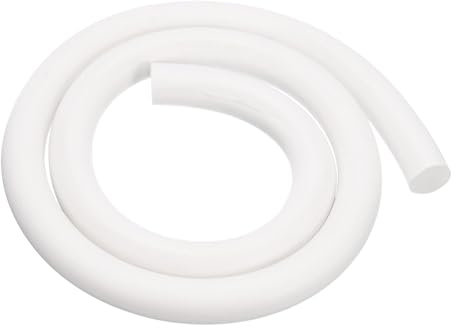 PATIKIL Silicone Foam Seal Strip, 1M(3.28Ft) 20mm(0.79) Dia Round High Density Solid Sponge Rubber Weather Stripping Cord for Sealing Gap Blocker Insulation, White