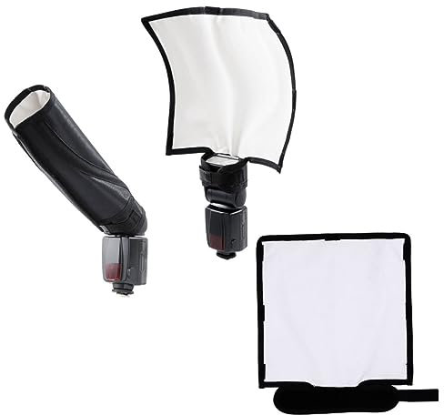 BELLIFFY 2stücke Fotografie Lichtdiffusor Blitzreflektor Flexible Blende Für Weiches Licht Für Außenaufnahmen Leicht Und Tragbar Verschiedene Formen