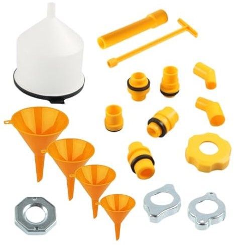 Radiator Fill Funnel Kit, Coolant Filling Funnel, Antifreeze Funnel Set, Coolant Bleeder Kit, Automotive Coolant Funnel, Radiator Filler Tool, Coolant Burping Kit, Car Radiator Funnel, 19X Radiator