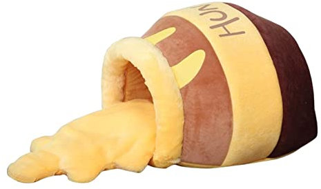 FewNvWa Indoor Cat Bed with Soft Cushion - Cartoon House for Kittens, Honey pot