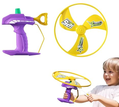 Dtaigou Flying Saucer Toy - Handheld Educational Flying Aircraft Dragonfly Copter,Fun Sport Fidget Toys For Ages 3-8 Disk Helicopter Playset For Boys Girls