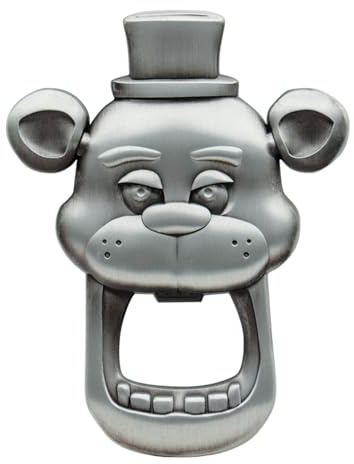 Five Nights at Freddy’s – Décapsuleur Magnétique Officiel – Accessoire Métal de Cuisine avec Aimant Puissant – Cadeau pour Fans de FNAF, Gamers et Collectionneurs