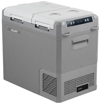 zcamp GES55 40L Kompressor Kühlbox Auto Kühlbox Elektrisch Dual Zone Tragbare Camping Gefrierbox 12/24v für Lkw, Boot, -20℃-20℃