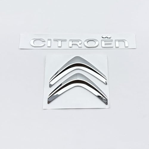 3D Badge Stickers Emblem for Citroen C1 C2 C3 C4 C5 X C6 Picasso Aircross ami Xsara Cactus Elysee, Decorative Sticker Badge for Car Car Side Fender Rear Trunk Emblem Badge Sticker Decals for Cars
