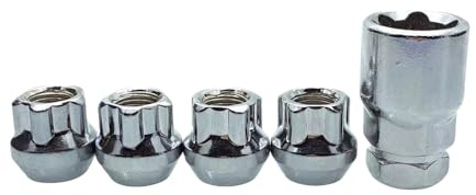 5 Uds Tuerca De Bloqueo Antirrobo Pernos Seguridad Cónicos Rueda Con Llave Tuerca Bloqueo Rueda Carreras M12x1.25 M12x1.5 Tuercas Antirrobo Seguridad Automotriz