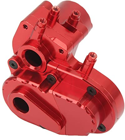 Cryfokt RC Car Växellåda Skal Exakt Form Uppgraderingsdel för AXIAL Capra 1.9 UTB, för AXIAL SCX6 1/16 RC Bilar (Röd)