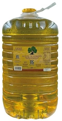 Olio di Girasole ad Alto Contenuto Oleico, 25 Litri