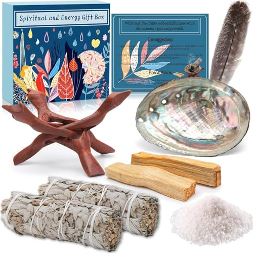 Sauge Blanche, Batonnets à Sauge de 12cm et batons Palo Santo, Encens Naturel à bruler Anti Stress méditation, pour brûler, Purification
