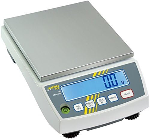 KERN Optics Präzisionswaage, 6000 g Wägekapazität, 0.1 g Ablesbarkeit, 0.1 g Reproduzierbarkeit