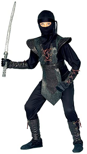 W WIDMANN MILANO Party Fashion - Costume enfant Ninja, Samouraï, Guerrier Kung Fu, Combattant japonais, Costumes de Carnaval