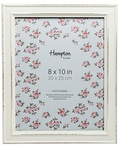 Hampton Frames | Bilderrahmen PAL301980W | 20x25 cm, Weiß, MDF-Holz, Glasfront | 30 mm Profil, Hoch- und Querformat, Wand- & Tischaufstellung | Stilvolle Präsentation Ihrer Fotos