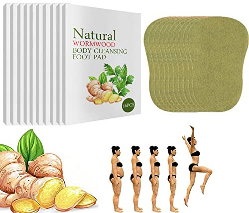 48/96/160Stück Pure Health Wermut-Körper-Entgiftungspads, Anti-Schwellungs-Ingwer-Entgiftungspflaster, Naturkräuter-Wermut-Fuß-Detox-Pads, De-Tox-Fußpolster (160Stück)