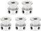 DULSPUE Polea de correa dentada - 5 piezas GT2 Polea dentada 20 dientes Diámetro interior 5 mm Aluminio GT2 Polea dentada Piezas de impresora 3D para impresora 3D Correa dentada de 6 mm de ancho