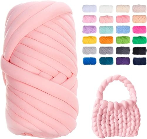 Chunky Yarn Chunky Laine Fil Roving Crochet DIY Tricoté À La Main Crochet Couverture Tapis Couverture Oreiller Lit Pour Animaux de Compagnie Lit et Clôture de Lit ( Color : 18@ , Size : 2 roll(500g) )