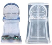 GIVBRO Stampi in silicone per candele di Halloween, a forma di croce, pietra tombale, resina epossidica, decorazioni per la casa, per realizzare candele, sapone, artigianato fai da te