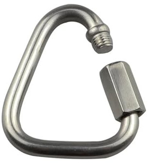 HEXHUASR Gerrit 1 pz. Acciaio Inossidabile 304 Catena a Maglie Rapide Moschettone di bloccaggio Connettore Colore Naturale dell'Acciaio Inossidabile(5mm)