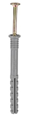 Ancoraggi a parete, tasselli a vite, 20 pezzi 8mm x 80mm Tubo di espansione in plastica Colonna Ancoraggio for calcestruzzo Tappo a muro Telaio Fissaggi Tubo con viti Grigio