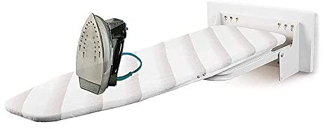 WJFTODAY Tabla De Planchar Montada En La Pared Plegable con Cubierta Resistente Al Calor,LOR,Diseño De Rotación Horizontal De 180°,Plataforma De Planchado Que Ahorra Espacio para Lavandería Doméstica