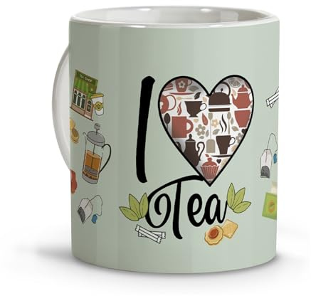 Tasse à thé. Tasse à infuser. Cadeaux originaux pour les femmes. Tasses à thé. Tasse à infusion. Tasses originales à offrir. Cadeaux d'amis originaux. Pichet personnalisé. Thé matcha vert. Chai latte