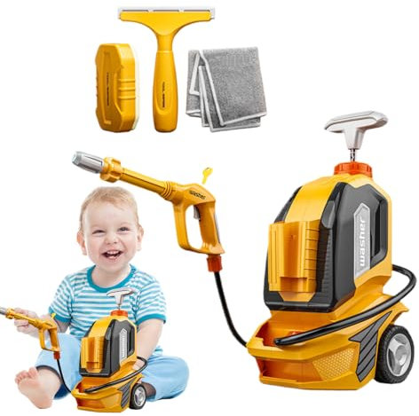 Kids Water Cleaning Toy - Play Pressure Waschmaschine mit n | Autowäsche Rollenspiel -Kit für und Mädchen mit Rakeln, und Handtuch, lustige Reinigung im Freien im Freien