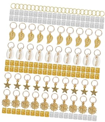CALLARON 164 Piezas Conjunto de Anillos para Dreadlocks de Metal Adornos para Cabello Decorativos y Tocados Elegantes