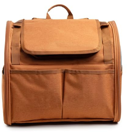 Katzentasche, erweiterbar, atmungsaktiv, tragbar, großer Katzenrucksack, Raumkapsel-Haustiertasche (grau)