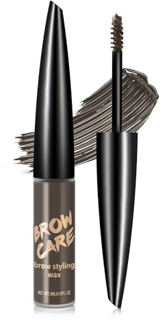 Thickening Tinted Eyebrow Gel, Grey Black Long Lasting Waterproof Eye Brow Tint with Soft Gel Texture, Smudge-Proof Volumizing Enhance Eyebrow Mascara for Natural Full Brows, Makeup Gift for Women-06#