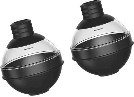 Stampi Per Cubetti Ghiaccio in Silicone Lavabili in Lavastoviglie Con Coperchio Sfere Professionali Sistemi Imbuto a Prova Perdite Cubi Rotondi