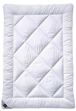 Billerbeck Bettdecke Ballade® - 135 x 200 cm Sommerdecke der Wärmestufe sommerleicht - weiche Faserbettdecke mit Satin Bezug