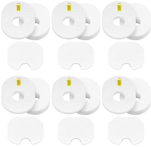 Colorfullife 6 Post + 6 Foam & Felt Vacuum Filter Replacement for Shark Rocket Vacuum HV292 HV300, HV300W, HV301, HV302, HV303, HV305, HV308, HV310, UV450, Replaces Part XFFV300