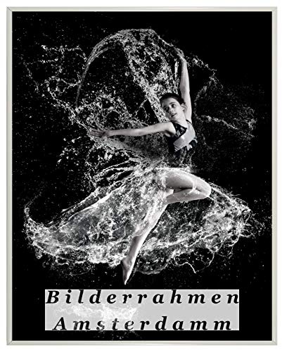 Homedecoration Bilderrahmen Amsterdam Weiß 22x31 cm Kunststoffrahmen mit Kunstglas 1mm bruchsicher glasklar