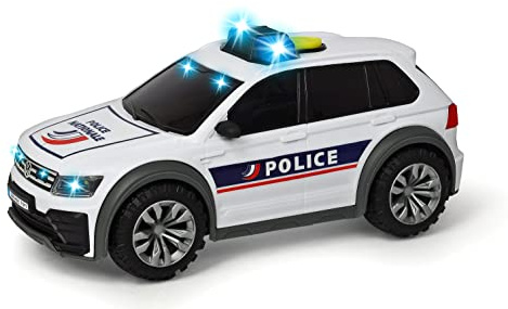Dickie - Volkswagen Tiguan - 25cm - Voiture de Police - Effets Sonores et Lumineux - Piles Incluses - Dès 3 Ans - 203714013002
